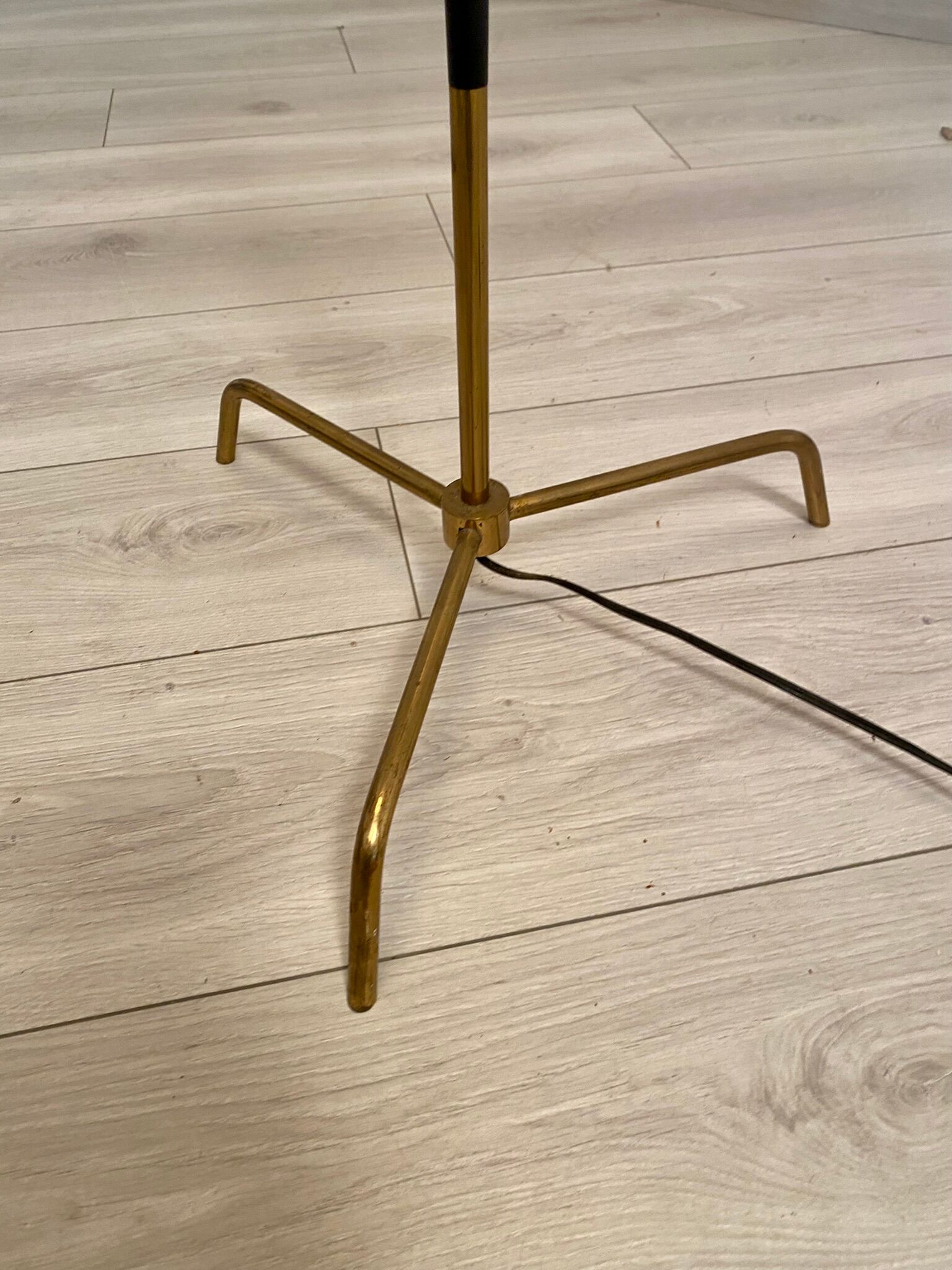 Floor lamp metal brass year 50 design Lunel / vintage