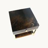 A pair of side tables by guy lefevre for jansen. france 70s.