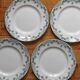 4 assiettes plates en terre de fer modèle "Blériot" Saint Amand et Hamage