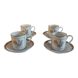 Cups series of four porcelain Hutschenreuther Selb Germany
