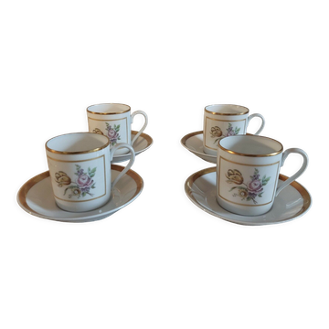 Cups series of four porcelain Hutschenreuther Selb Germany