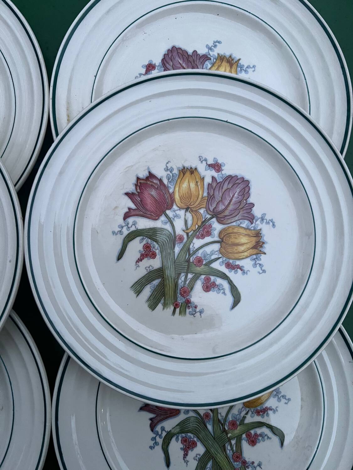 6 Villeroy and Boch dessert plates