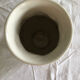 White ceramic vase with floral decoration made in Potugal