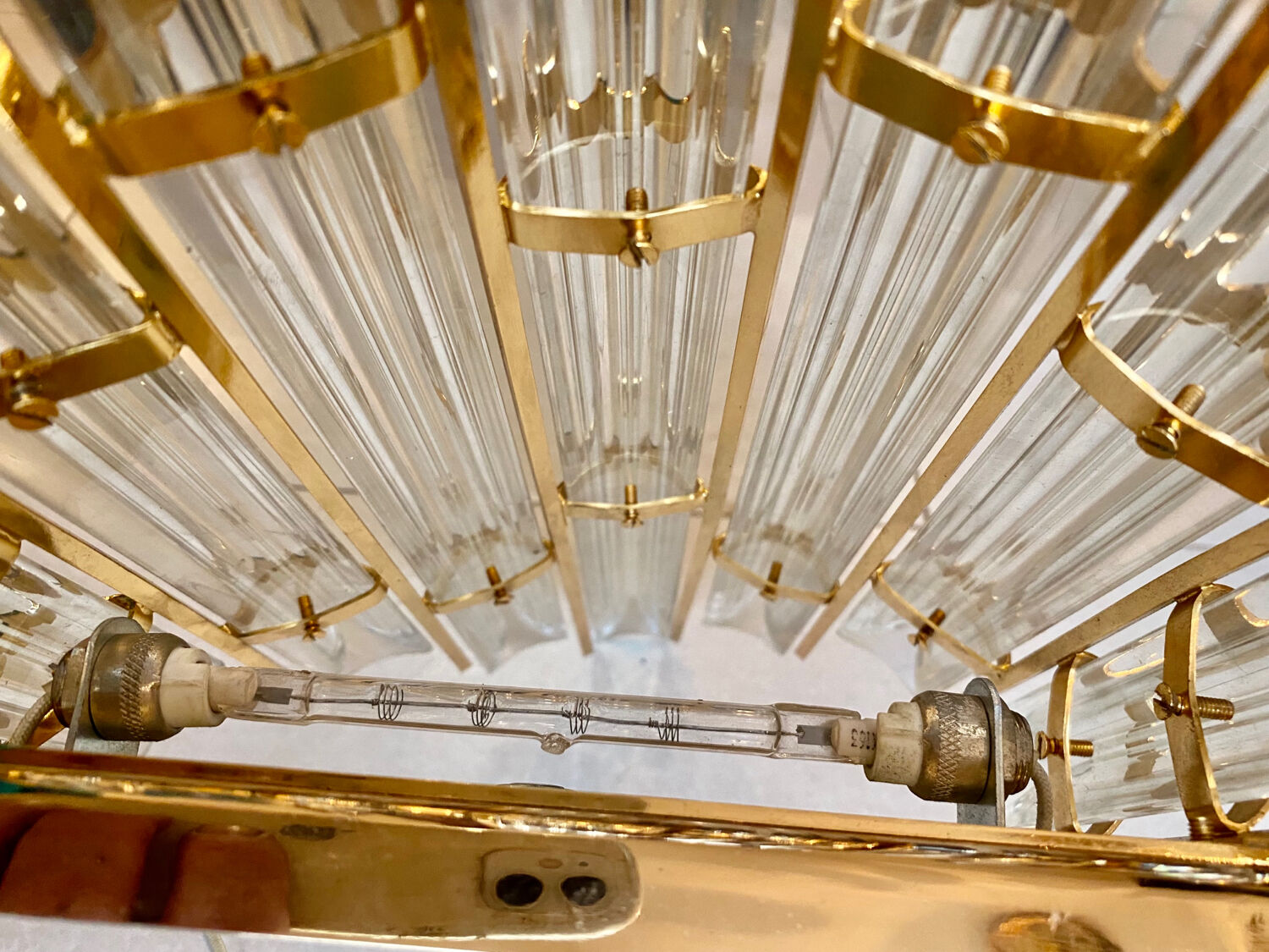 3 Venini wall lamps verre murano , Italy