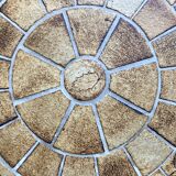 Table basse ronde  herbier - Roger Capron