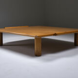 Italian square coffee table in oak