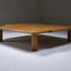 Italian square coffee table in oak