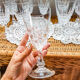 Lot de 6 verres à eau cristal d'arques modèle "Pompadour "
