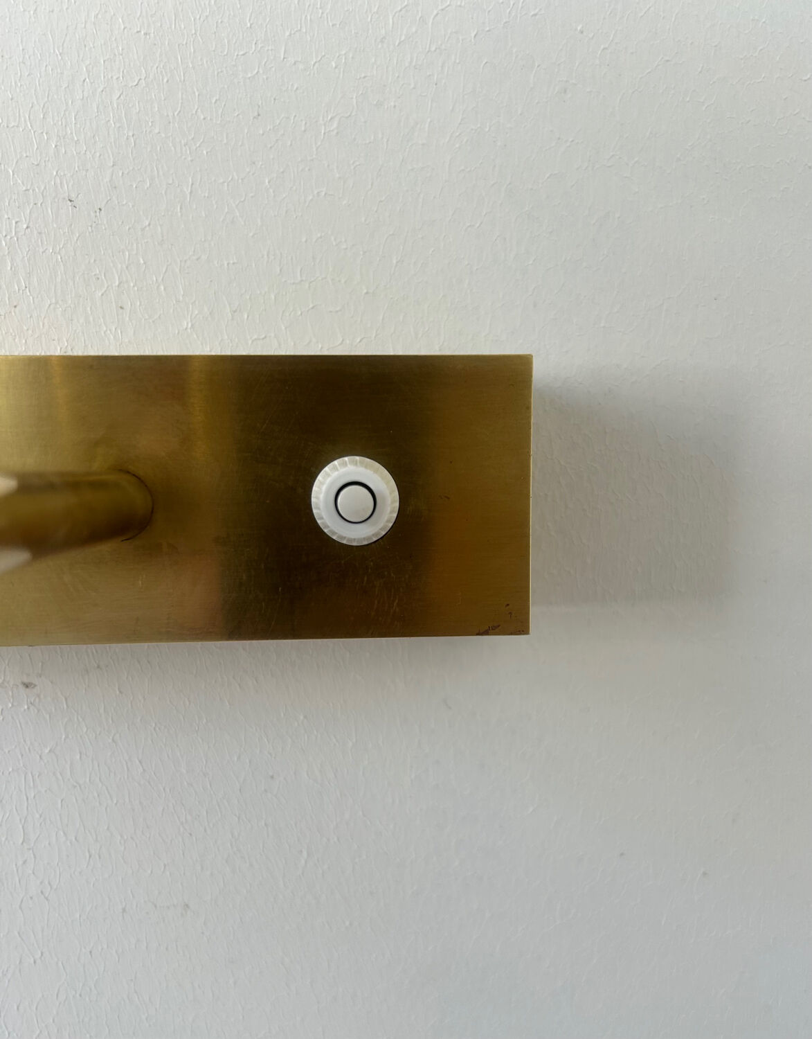 Pair of vintage wall lights, brass, France 1970