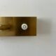 Pair of vintage wall lights, brass, France 1970