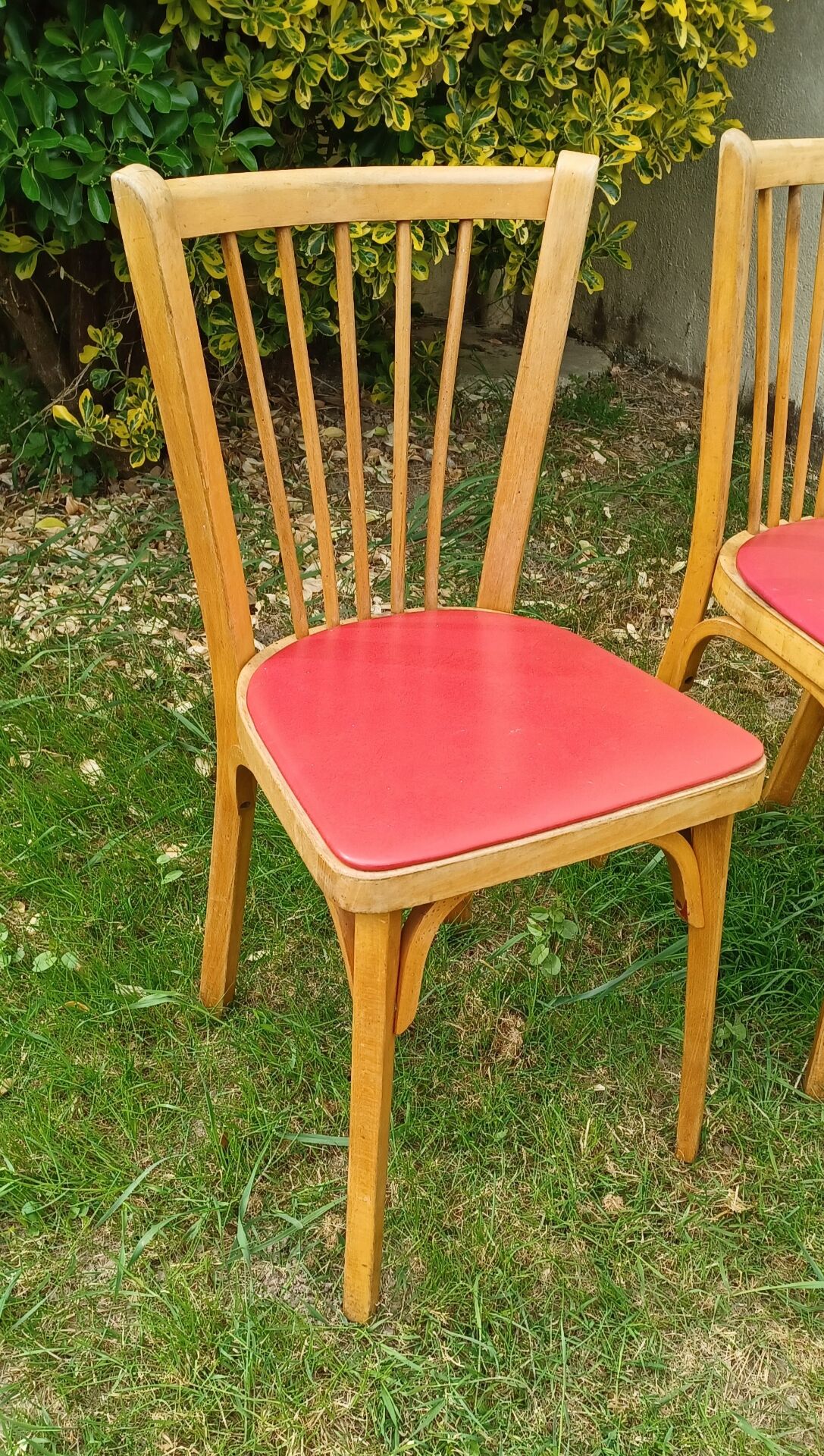 Pair of Baumann bistro chairs no. 12