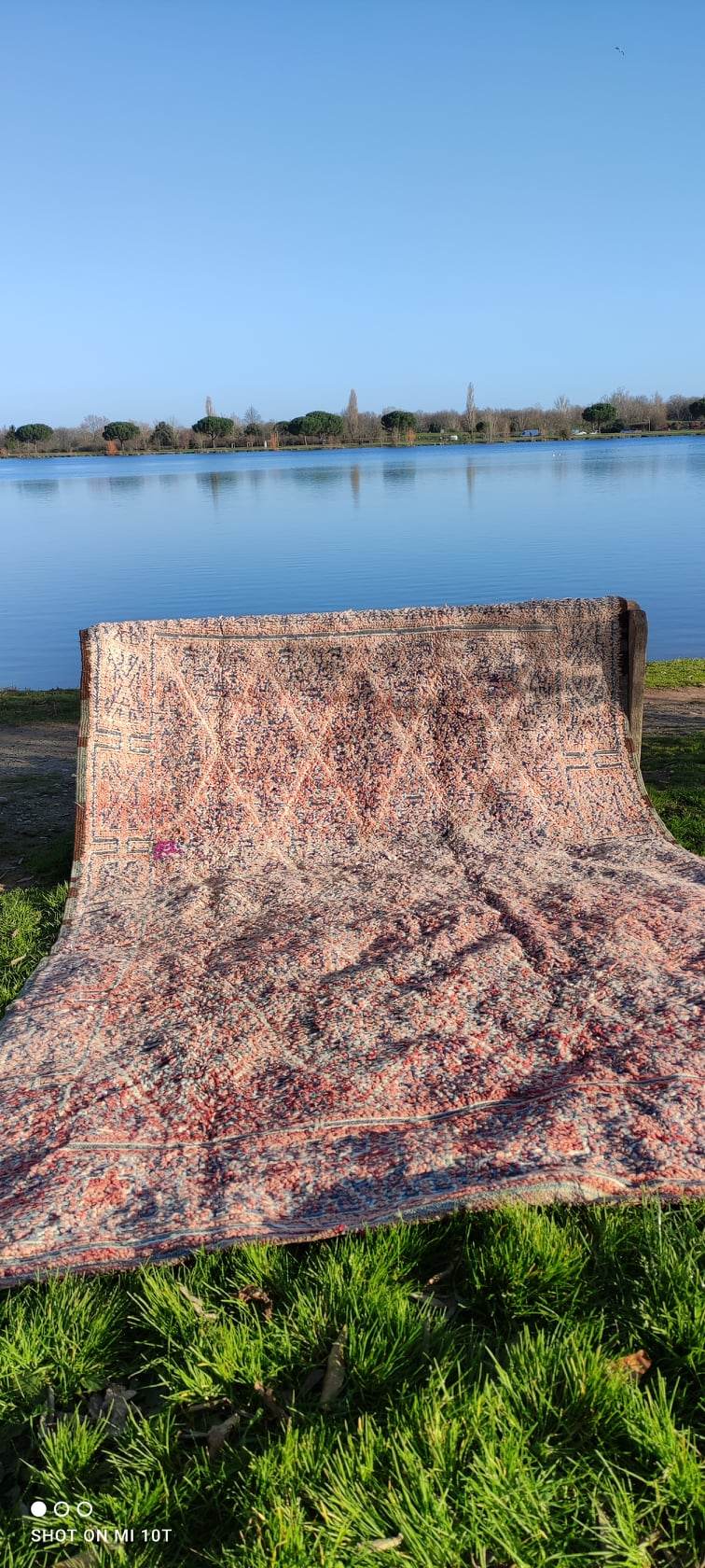 Berber carpet beni mguild seventies 3m50 on 2m05