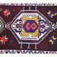 Vintage Pink Geometric Turkish Hand-Knotted Runner 83x375