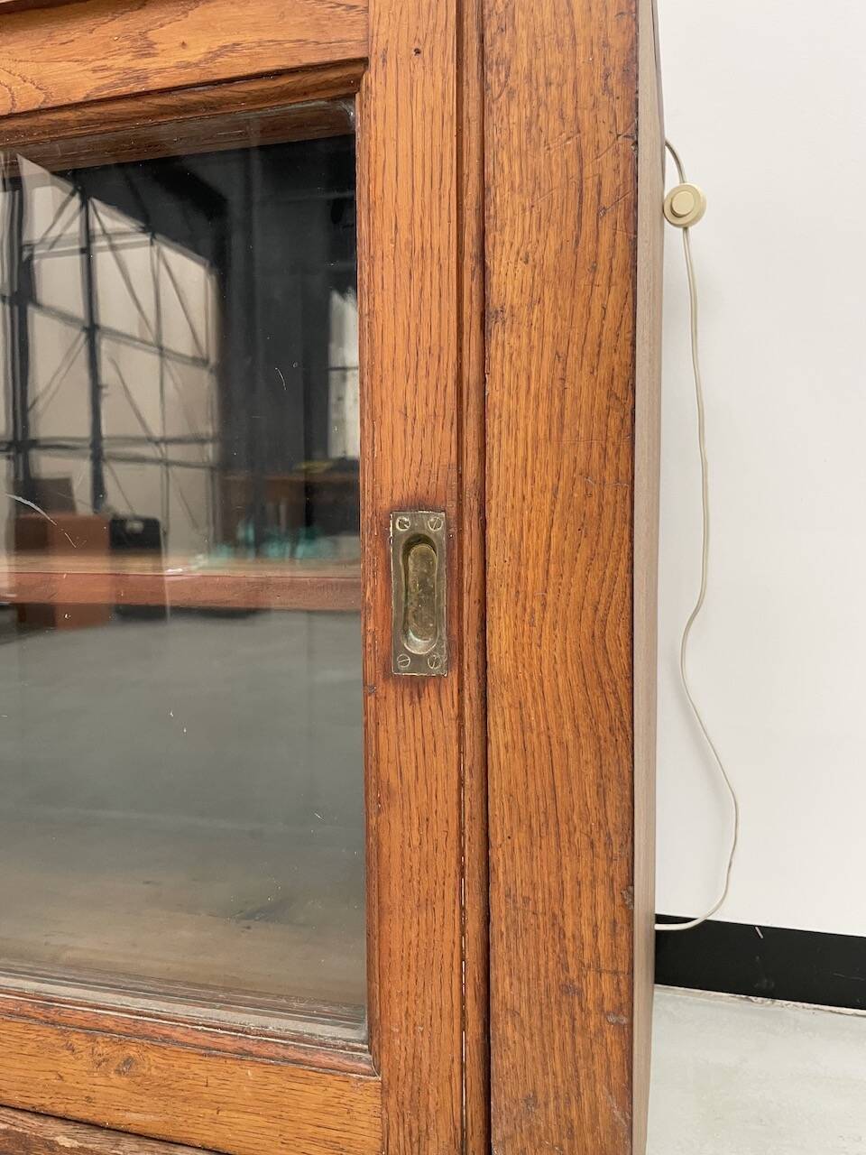 Enfilade de métier XXL chêne portes vitrées