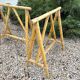 Bamboo trestles for desk or table, 1970s