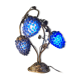 Living room lamp bronze 1980 venice murano glass blue fruit, 47x34
