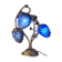 Living room lamp bronze 1980 venice murano glass blue fruit, 47x34