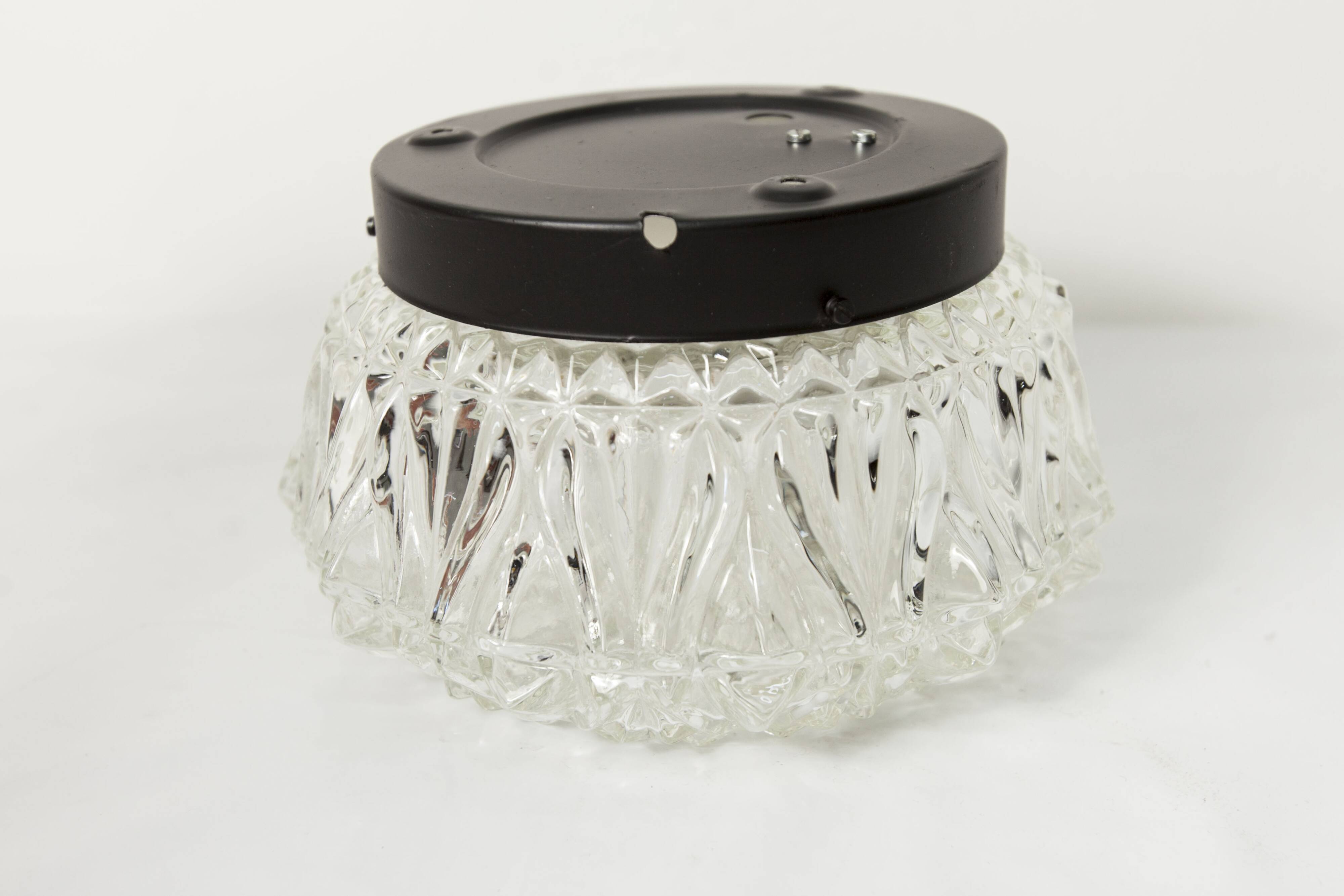 1960s floral round ceiling light