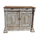 Antique low cabinet two doors two drawers in solid wood