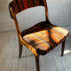 Fauteuil Baumann laine et bois