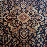 Tapis indien avec mélange de design « Ispahan »/« Kechan » des années 1980
