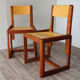 Pair of vintage chairs by André Sornay in wood 1960