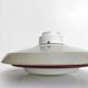 Ceiling lamp opaline glass and metal space age