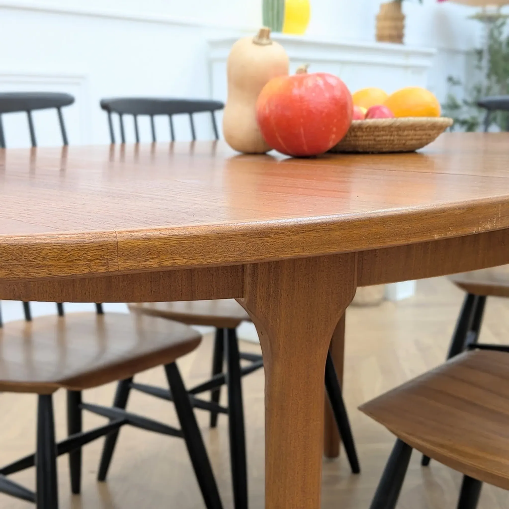 Table à manger McIntosh vintage teck extensible