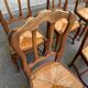 6 dining chairs in Louis XV style from the 1970s.