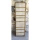 Vintage screen with 4 leaves in bamboo and woven rattan - 1950