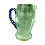 Old uraline blown glass pitcher late nineteenth