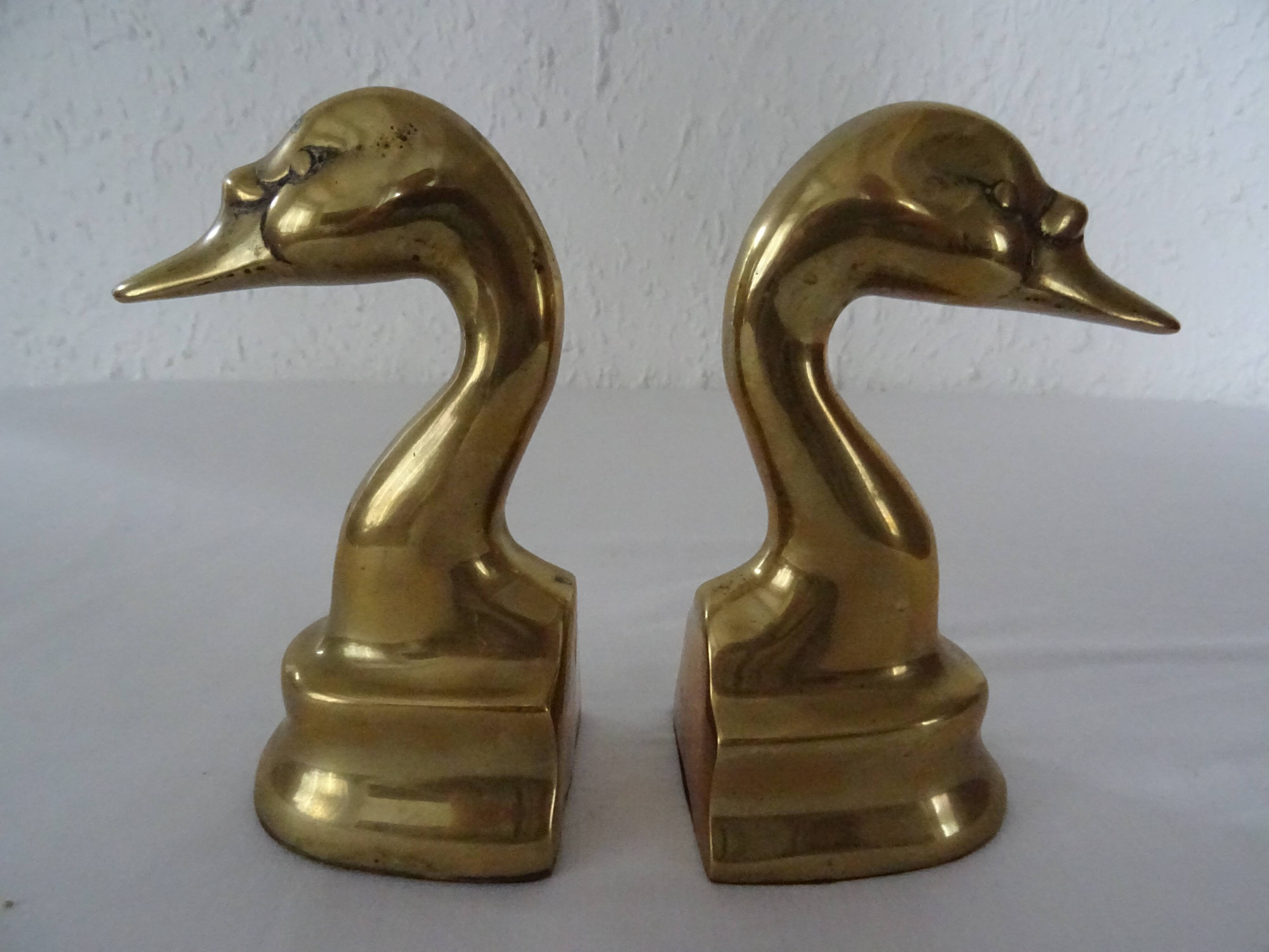 2 greenhouse animal books brass bronze duck