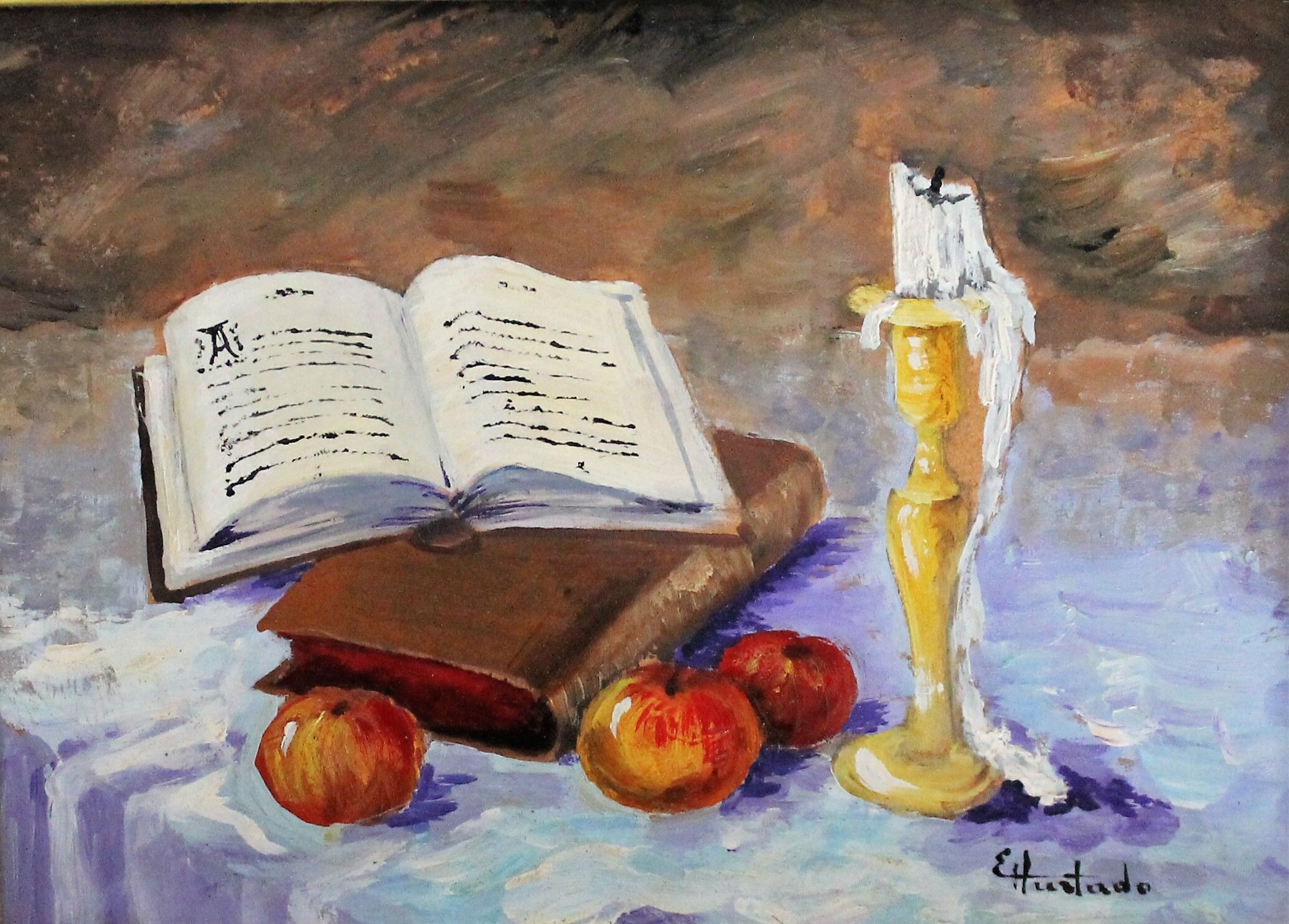 Nature morte à la bougie, Eliane Hurtado