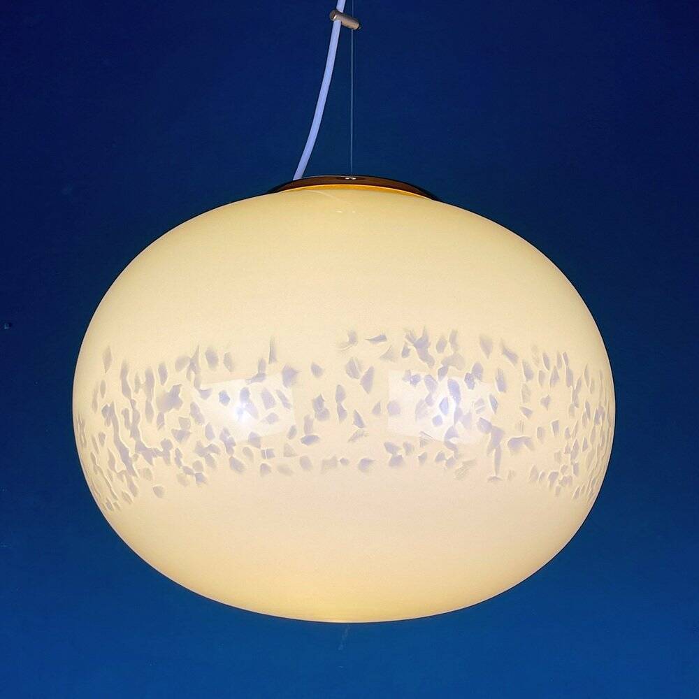 Suspension Murano Beige Italian from Murano glass, 1970s