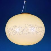 Suspension Murano Beige Italian from Murano glass, 1970s