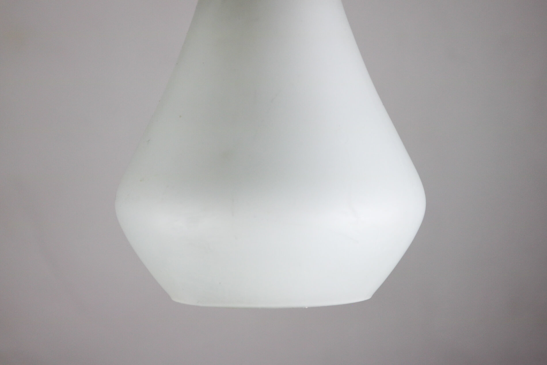 Vintage opaline milk glass pendant lamp