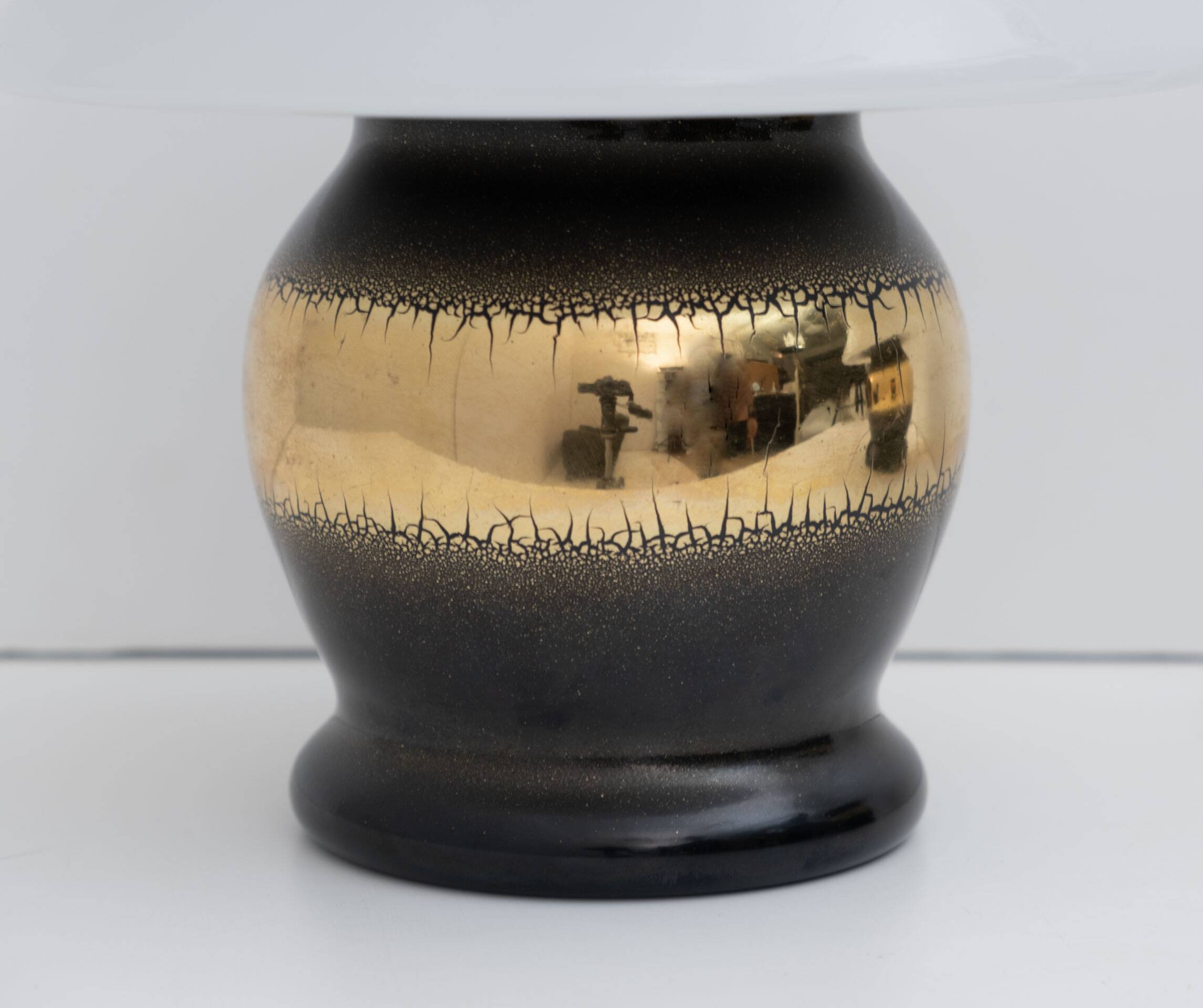 Mid-Century Modern Italian Murano Glass Mushroom Table Lamps, 1970s, Pair