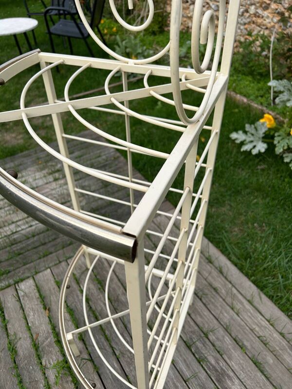 Étagère d’angle vintage type boulangerie