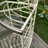 Vintage bakery-style corner shelf