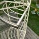Vintage bakery-style corner shelf