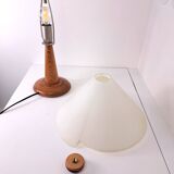 Vintage hem glass lampshade bedside lamp