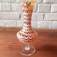Vintage Murano style amber glass vase
