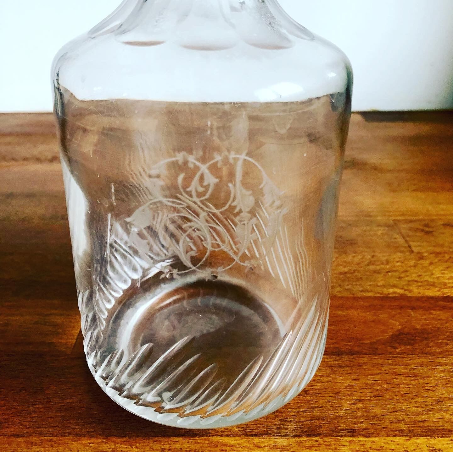 Engraved carafe