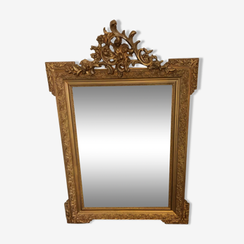 Miroir doré Louis Philippe l78xh115cm