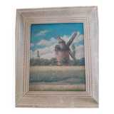 Landscape painting from Merseburg, 1916