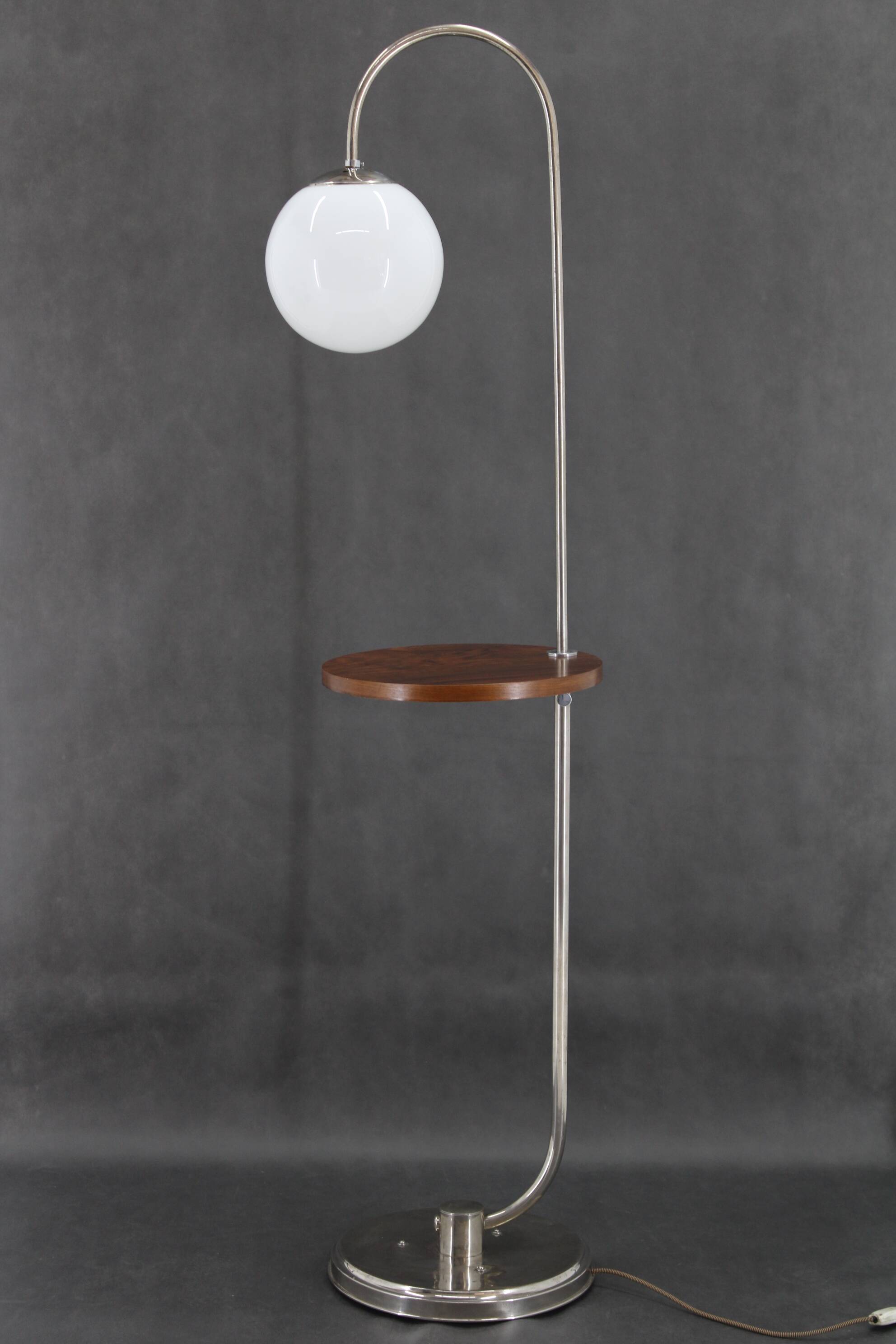 1930s Bauhaus Floor Lamp, Czechoslovakia