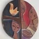 Ceramic wall decoration, 1950s-60s.