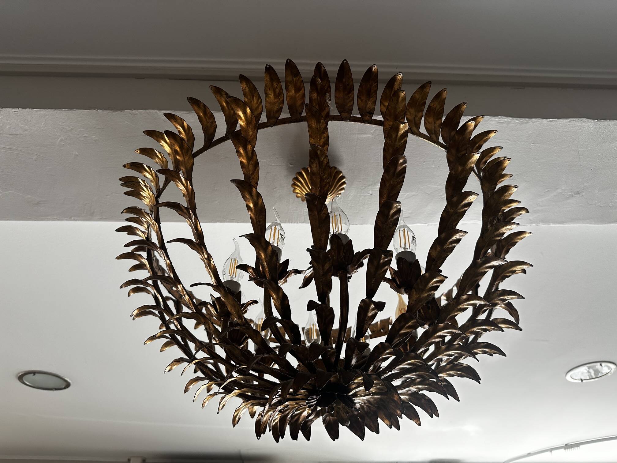 Brass chandelier 1960