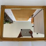 Vintage rattan mirror 45x60cm