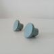 Paire de boutons de meubles vintage en bois